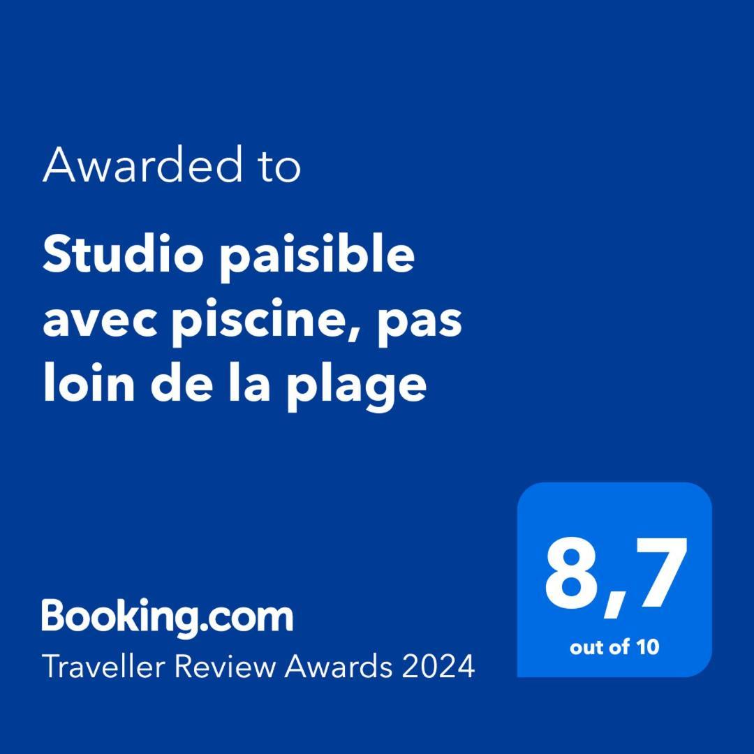 Studio Paisible Avec Piscine, Pas Loin De La Plage La Trinité Eksteriør bilde